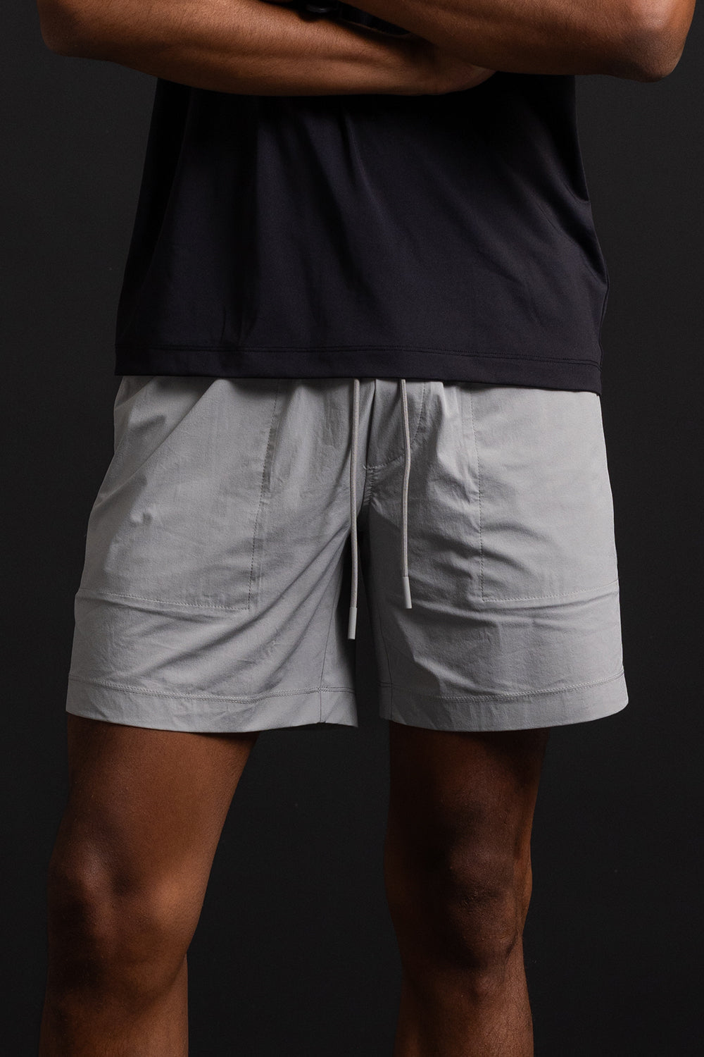 Soloumbrella Men's Grey Athletic Shorts
