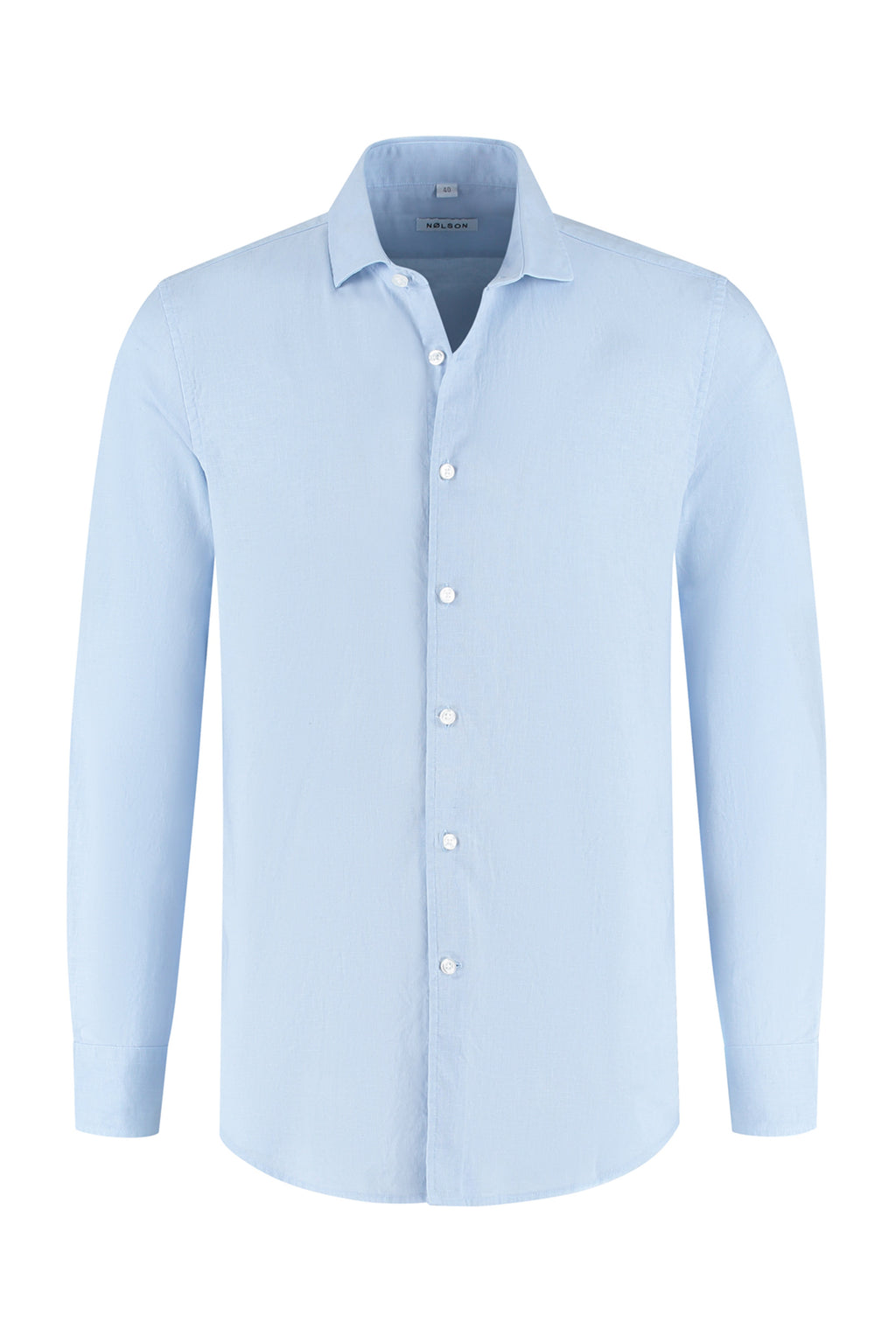 Soloumbrella Men's Light Blue Long Sleeve Button Down Shirt