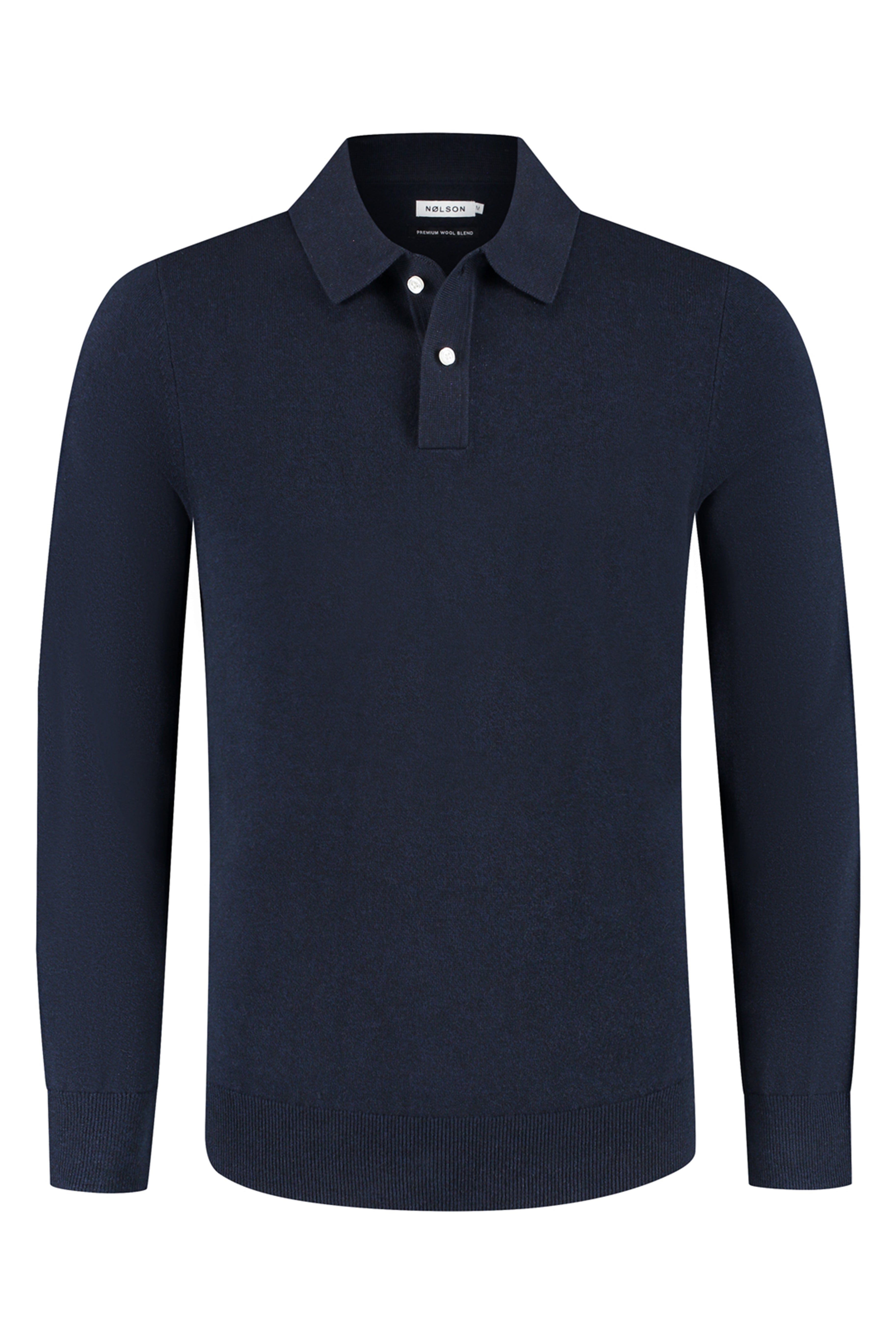 Soloumbrella Men's Dark Navy Long Sleeve Polo Shirt