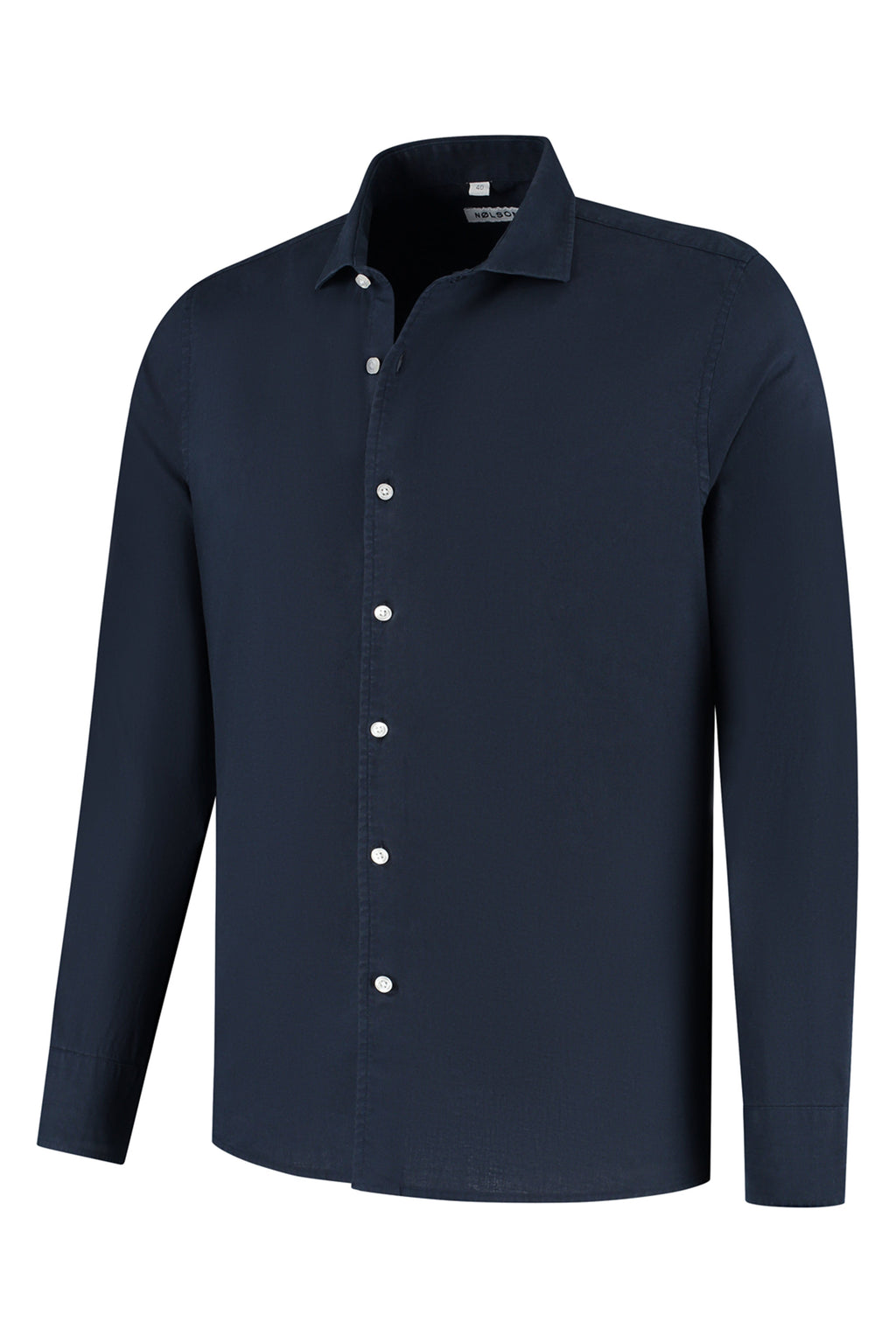 Soloumbrella Men's Dark Navy Long Sleeve Button Down Shirt