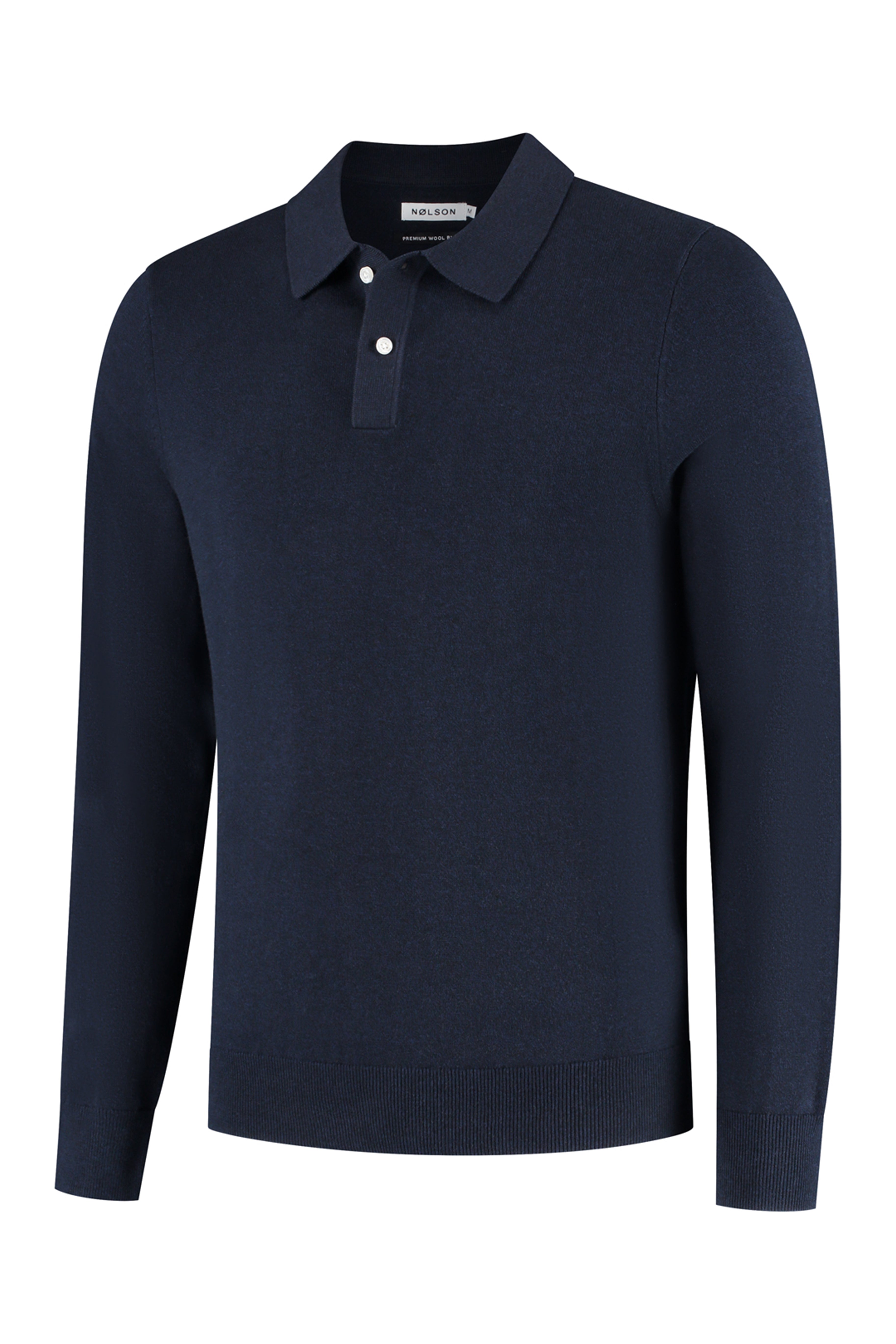 Soloumbrella Men's Dark Navy Long Sleeve Polo Shirt