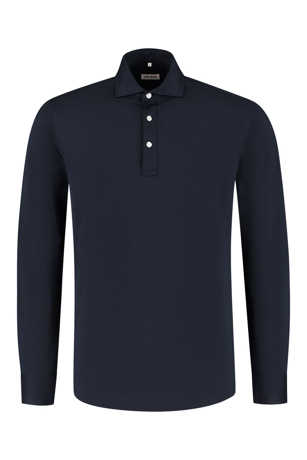 Soloumbrella Men's Dark Navy Long Sleeve Polo Shirt