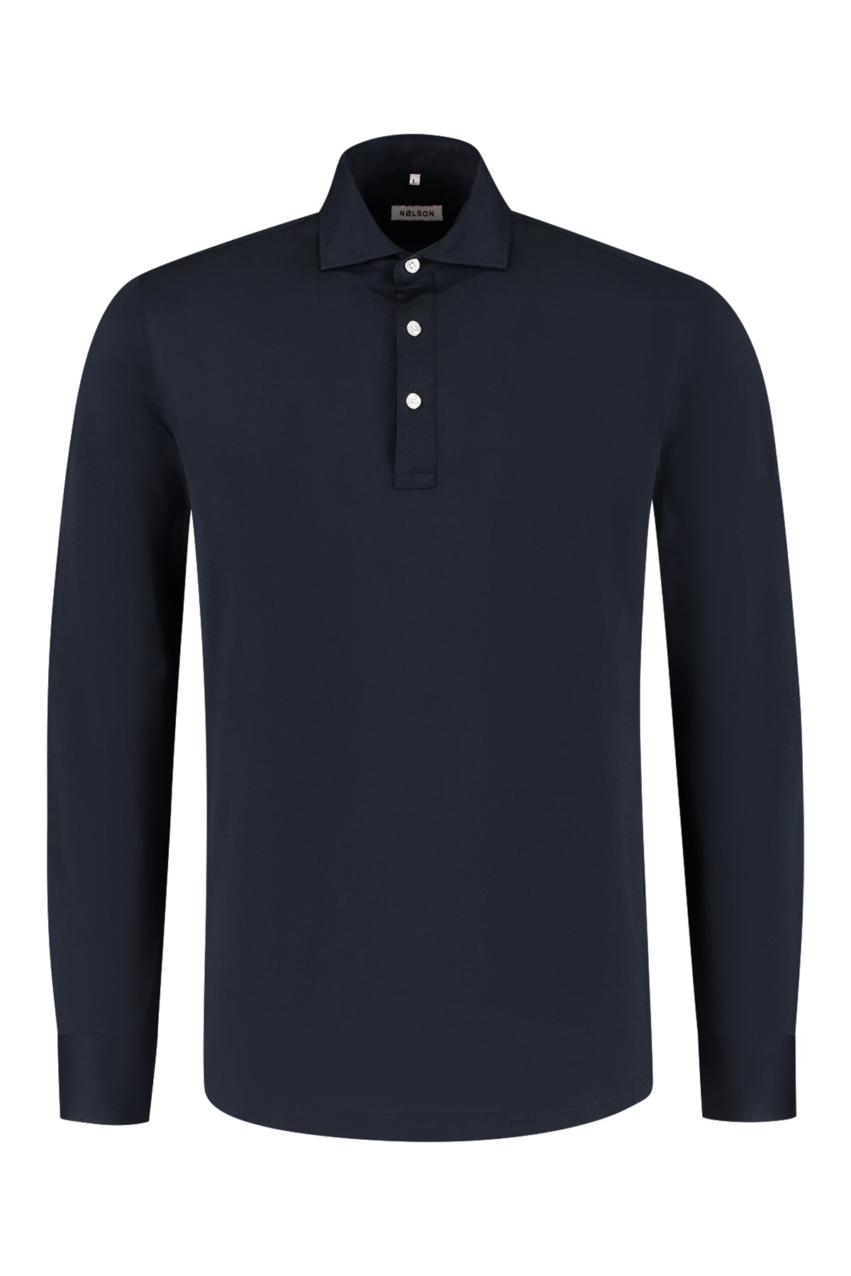 Soloumbrella Men's Dark Navy Long Sleeve Polo Shirt