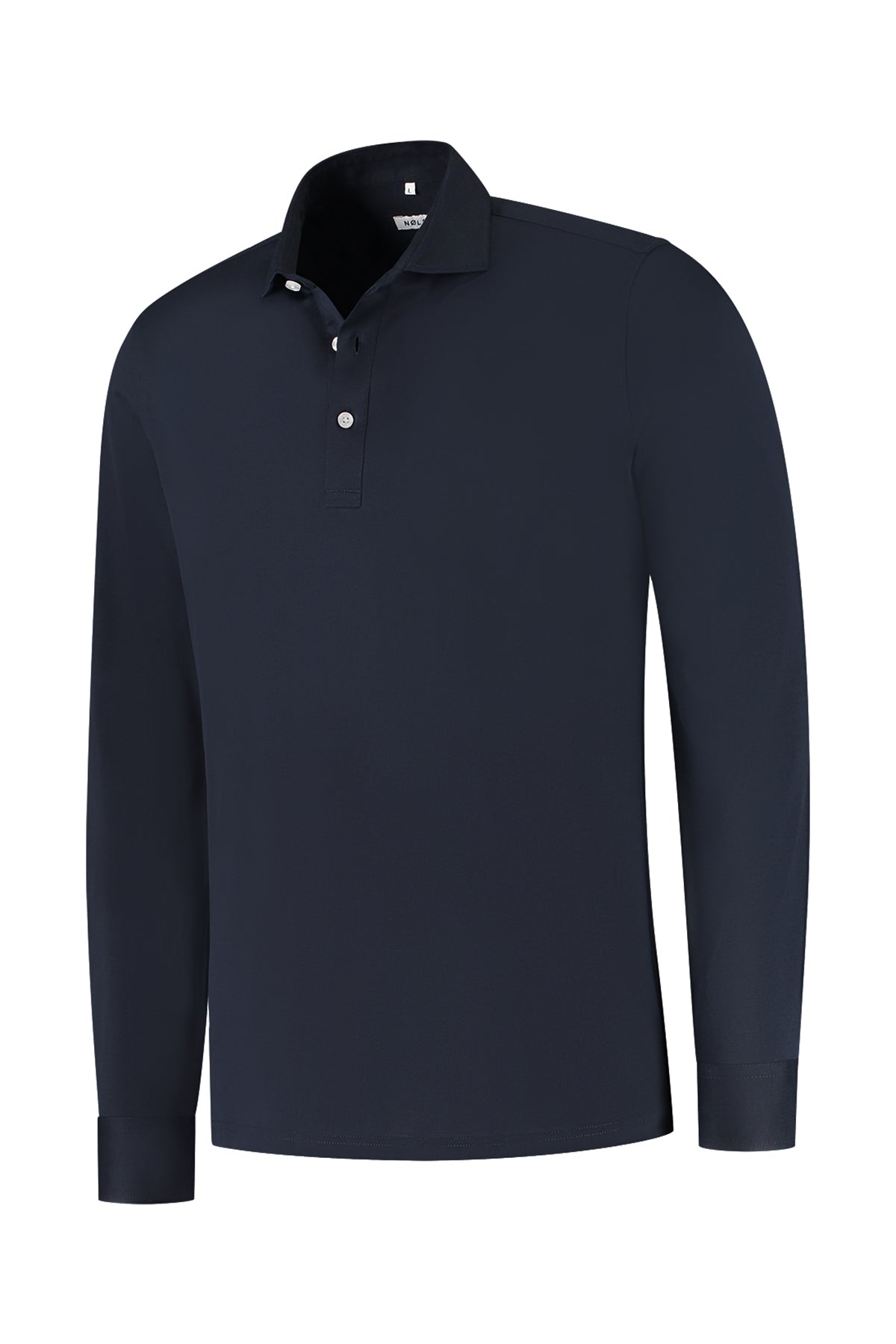 Soloumbrella Men's Dark Navy Long Sleeve Polo Shirt