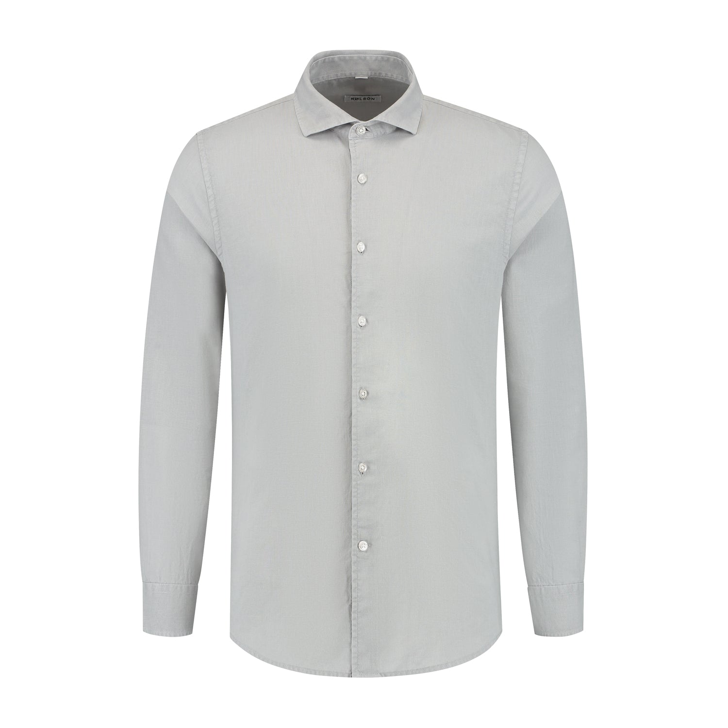 Soloumbrella Men's Light Sage Green Long Sleeve Button Down Shirt