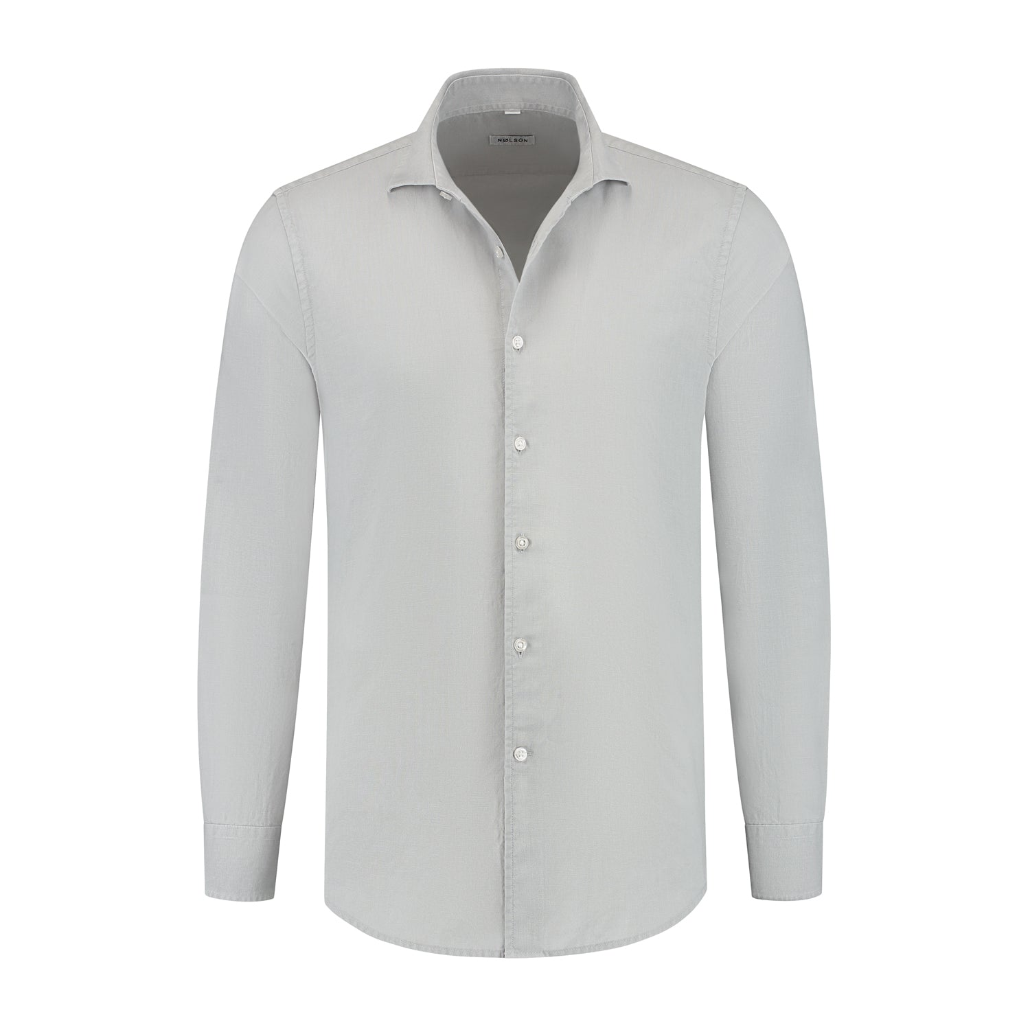 Soloumbrella Men's Light Sage Green Long Sleeve Button Down Shirt