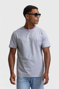 Soloumbrella Men's Light Grey Crew Neck T-Shirt