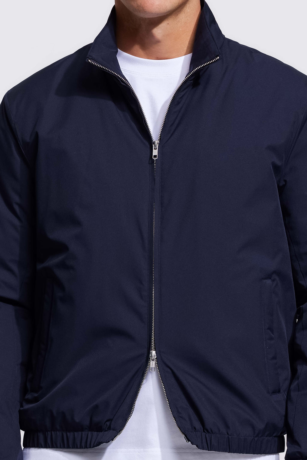 Soloumbrella Men's Dark Navy Lightweight Zip Up Jacket