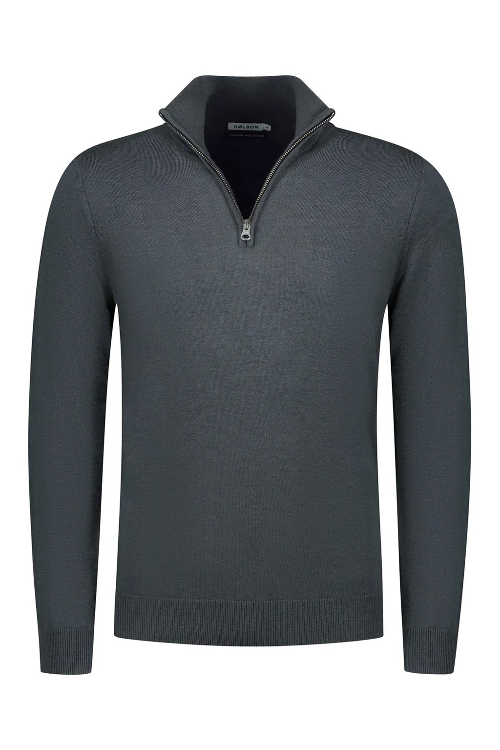 Soloumbrella Men's Charcoal Grey Quarter Zip Sweater