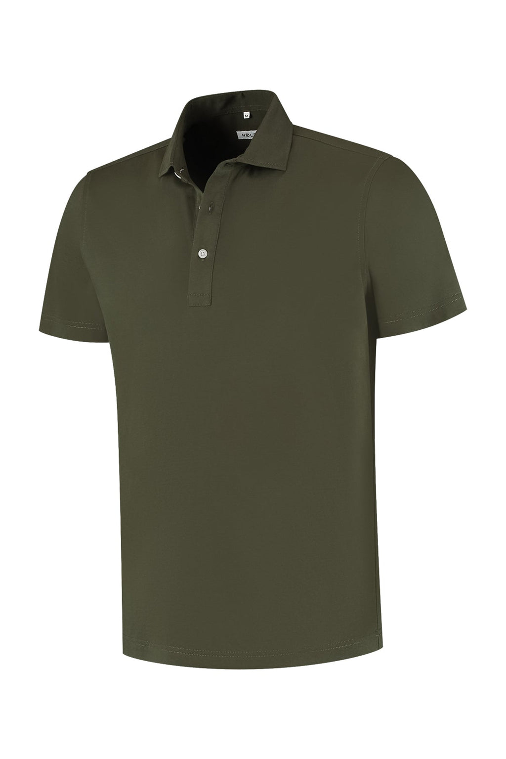 Soloumbrella Men's Olive Green Short Sleeve Polo Shirt