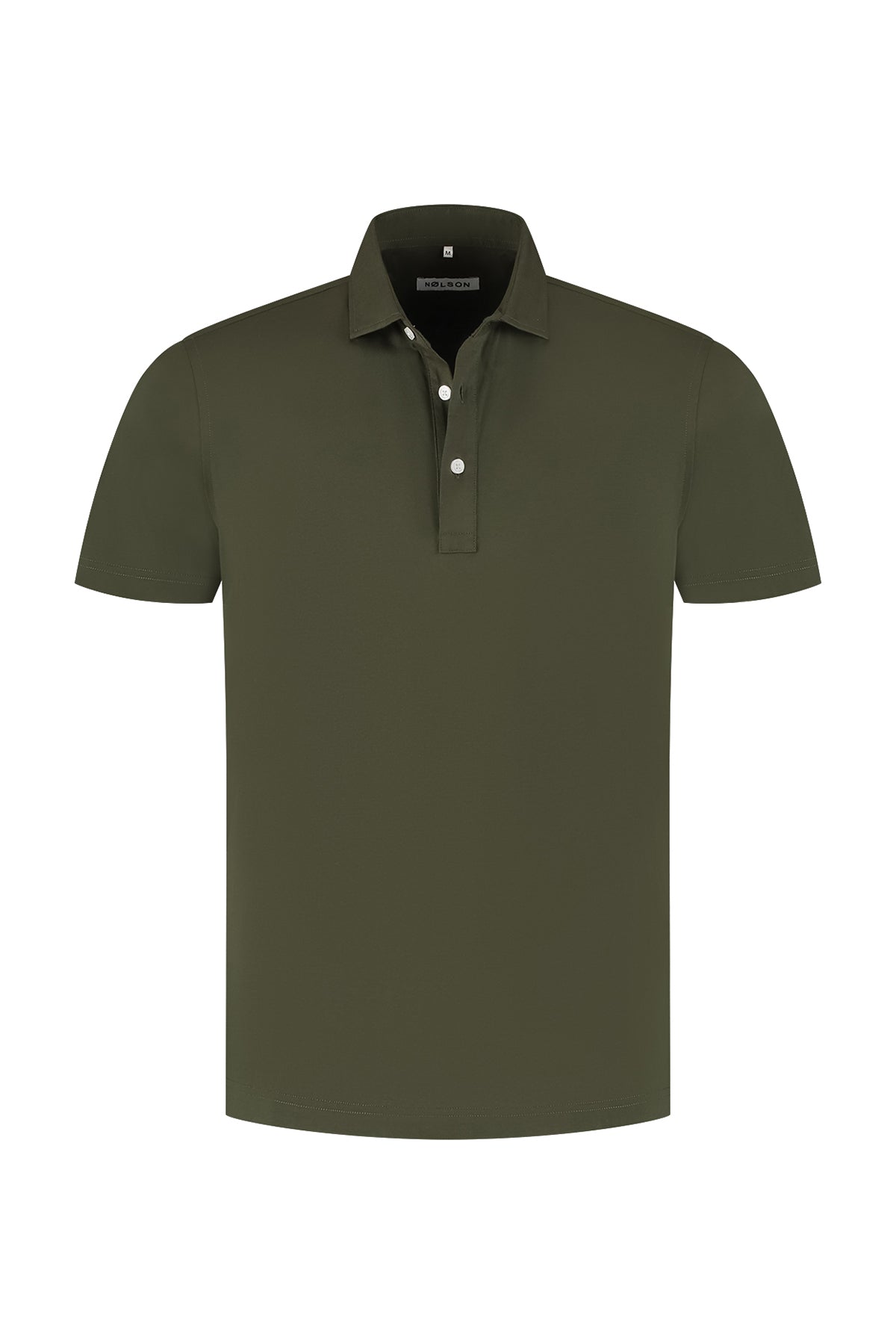 Soloumbrella Men's Olive Green Short Sleeve Polo Shirt