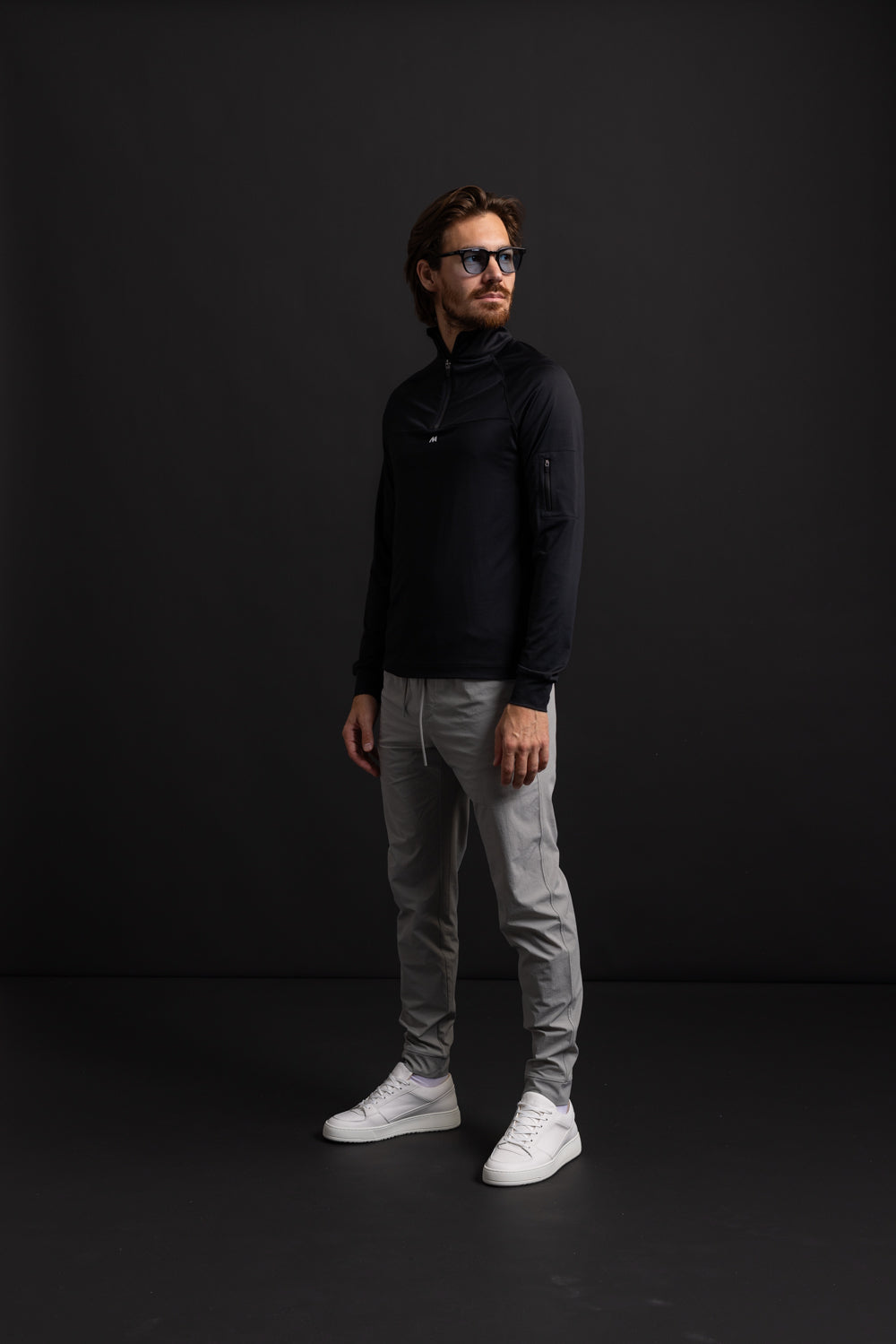 Soloumbrella Men's Light Grey Athletic Jogger Pants