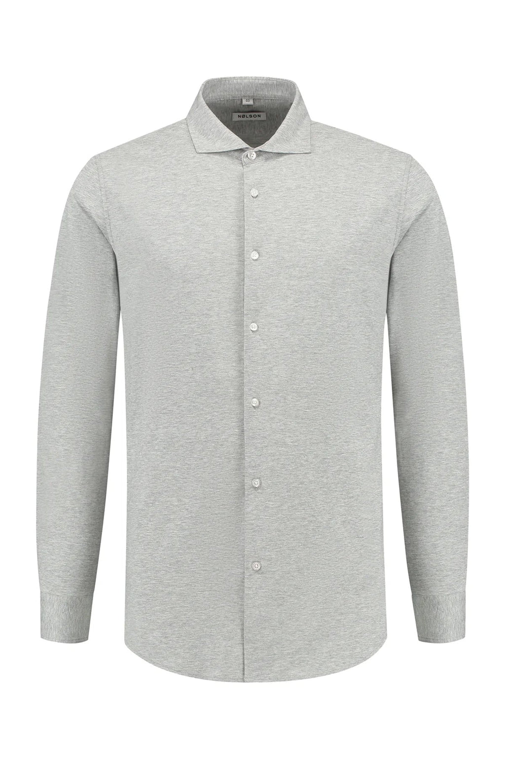 Soloumbrella Men's Light Grey Long Sleeve Button Down Shirt