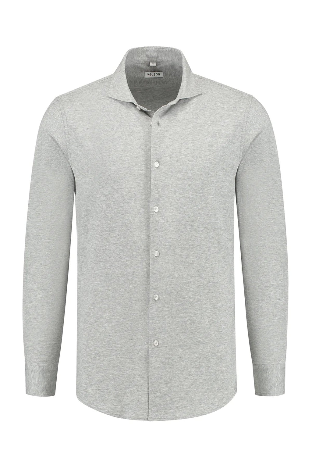 Soloumbrella Men's Light Grey Long Sleeve Button Down Shirt