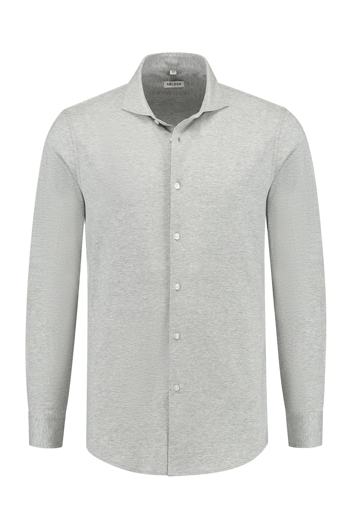 Soloumbrella Men's Light Grey Long Sleeve Button Down Shirt
