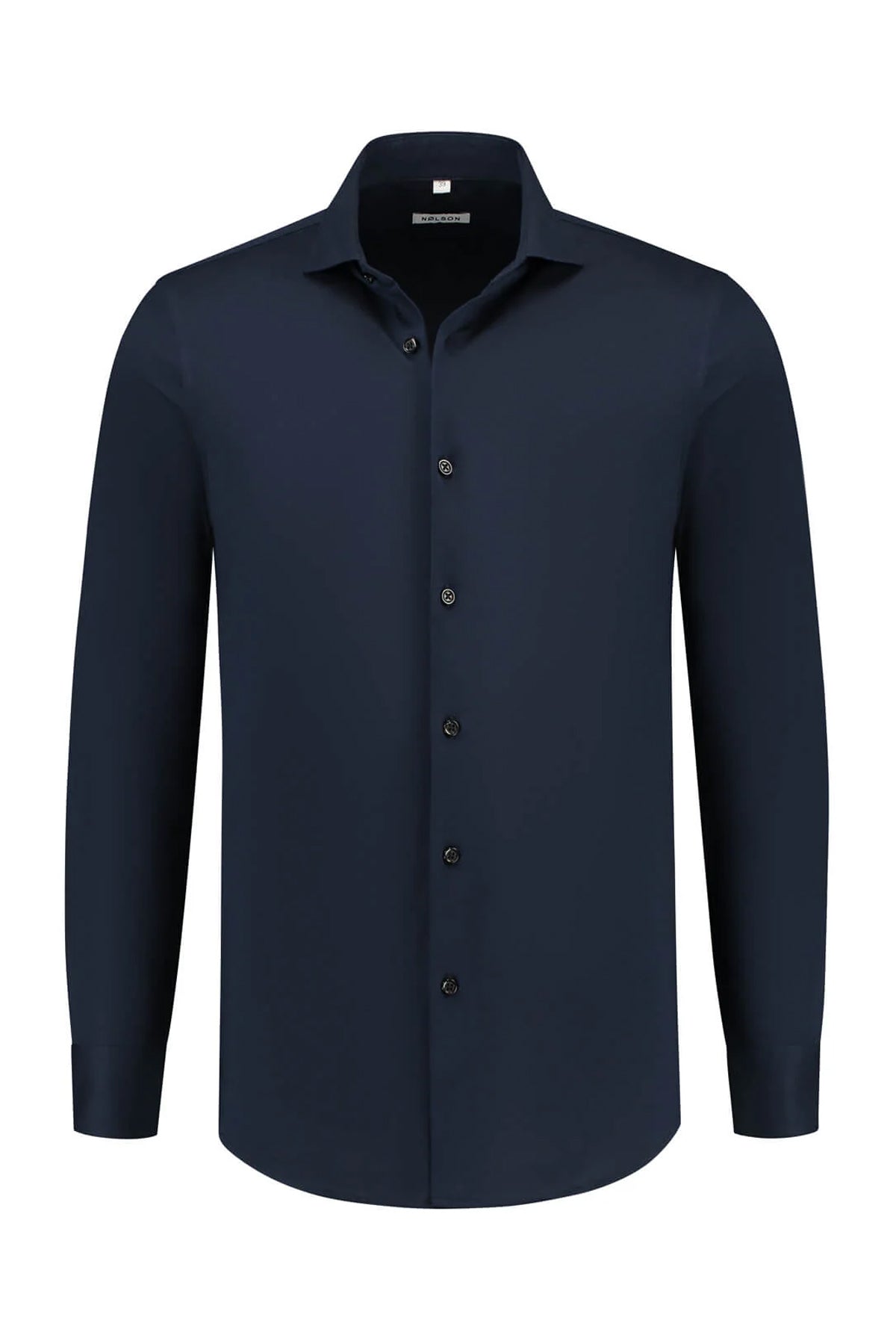 Soloumbrella Men's Dark Navy Long Sleeve Button Down Shirt