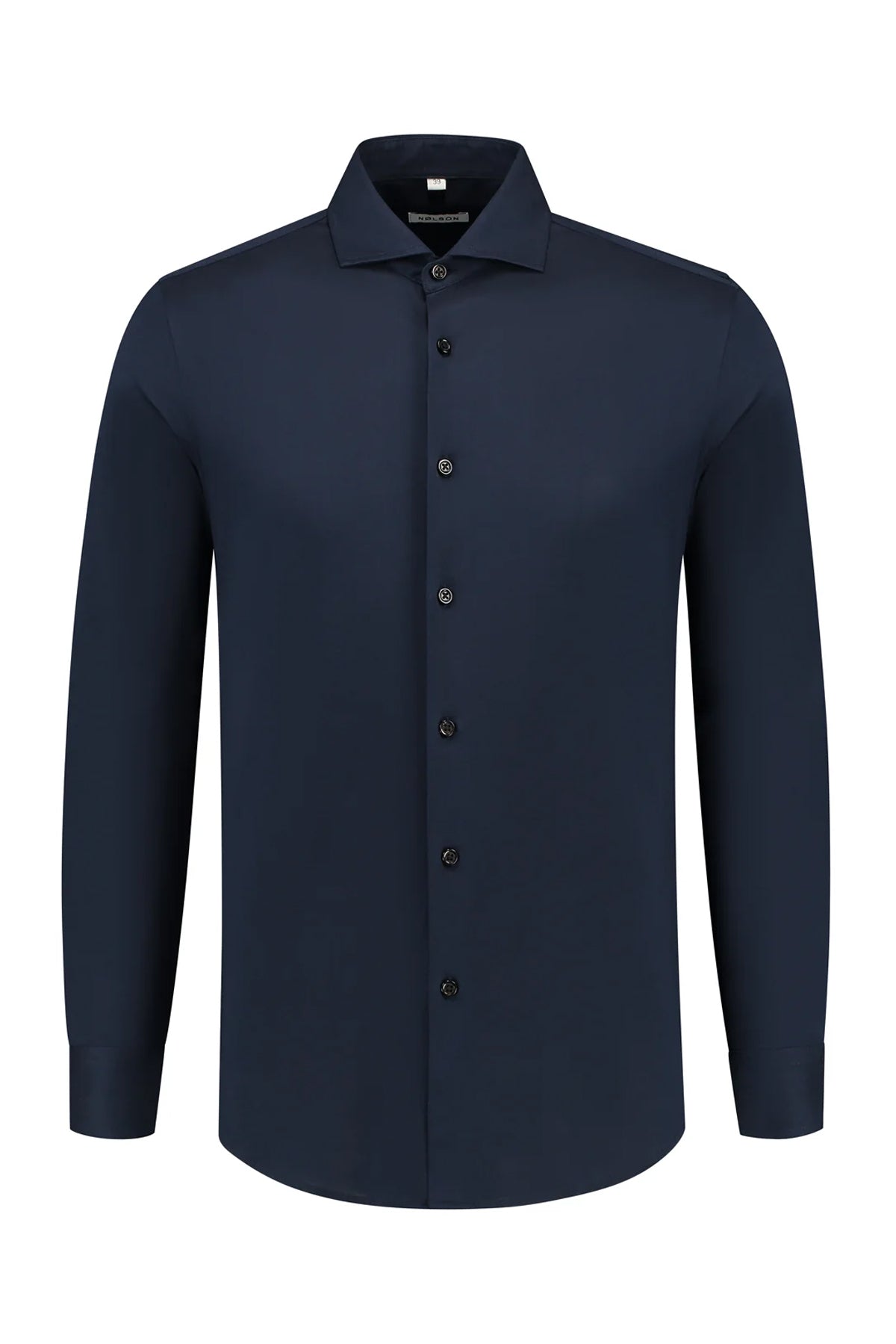 Soloumbrella Men's Dark Navy Long Sleeve Button Down Shirt