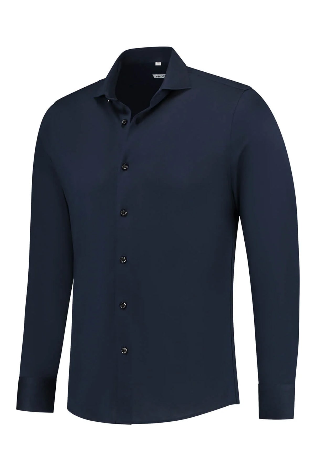 Soloumbrella Men's Dark Navy Long Sleeve Button Down Shirt