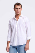 Soloumbrella Men's White Long Sleeve Button Down Shirt