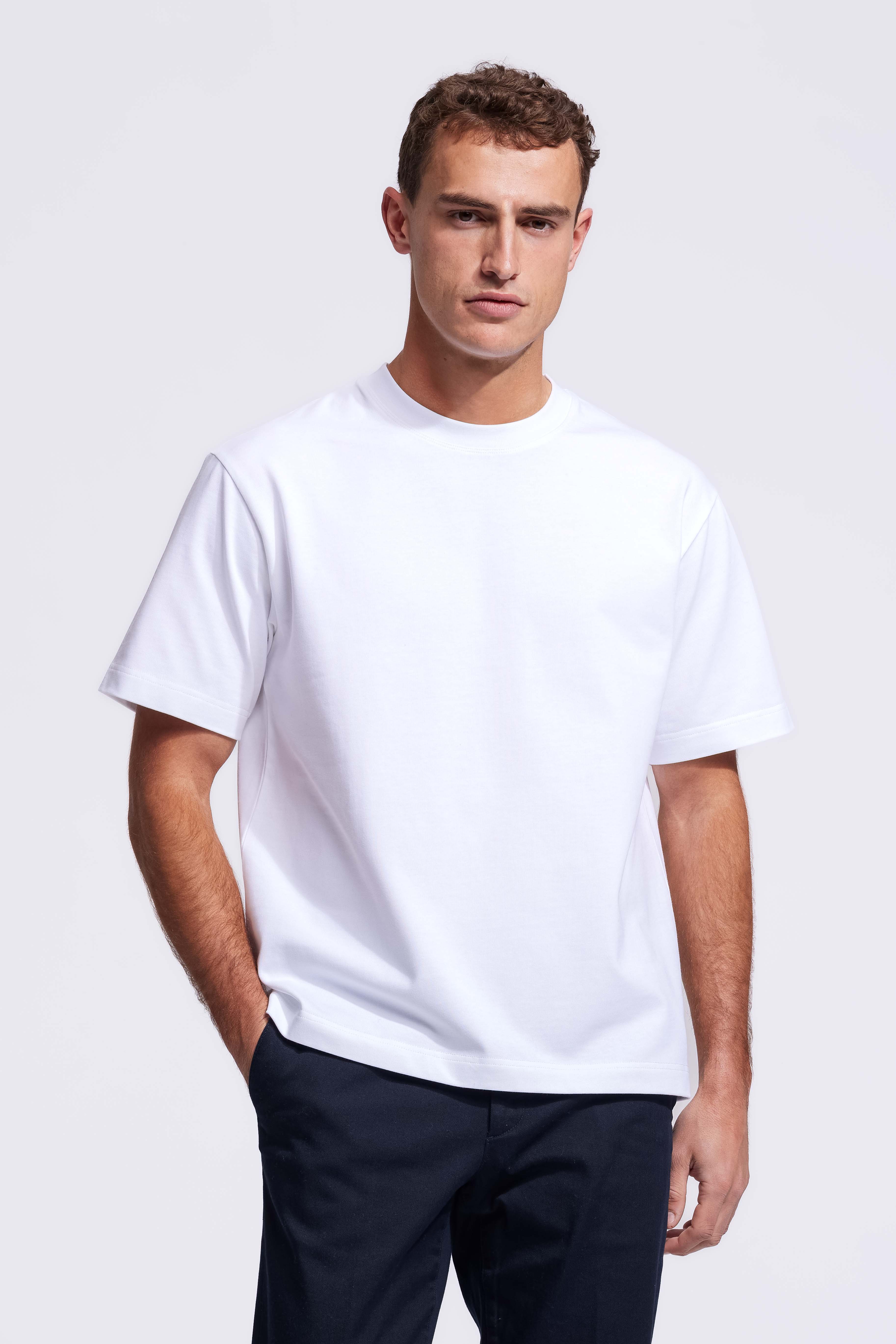 Soloumbrella Men's White Crew Neck T-Shirt