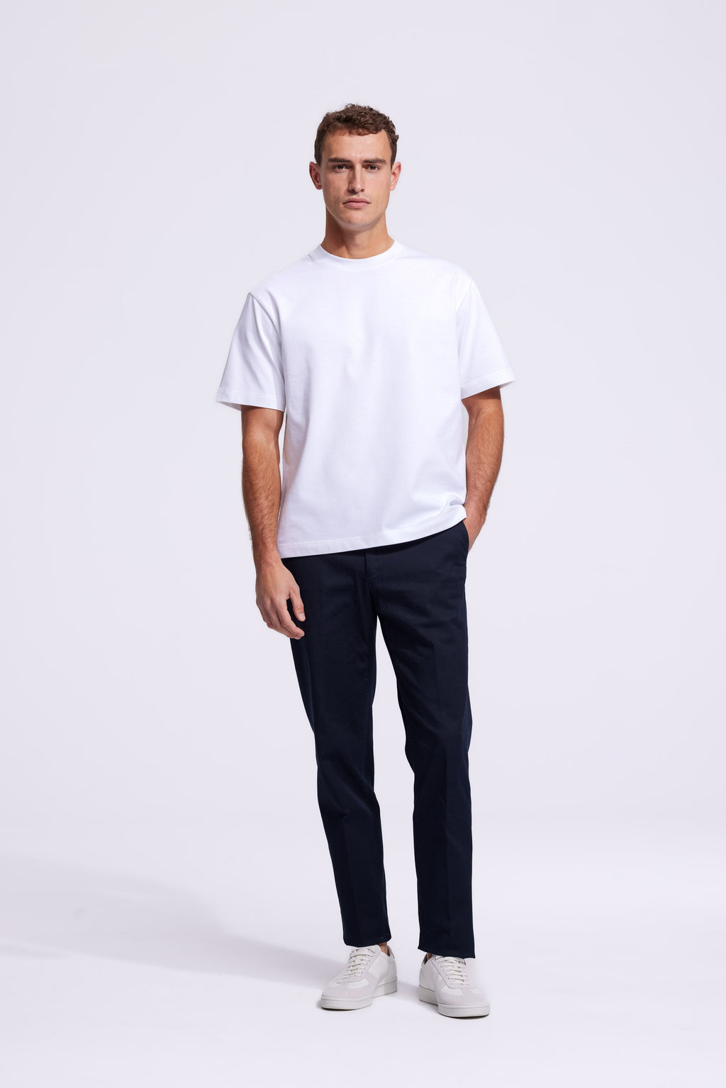 Soloumbrella Men's White Crew Neck T-Shirt