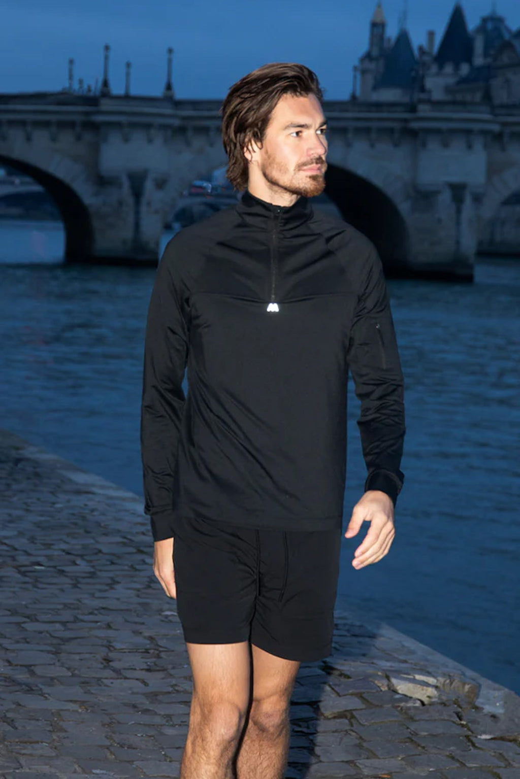 Soloumbrella Men's Black Athletic Shorts