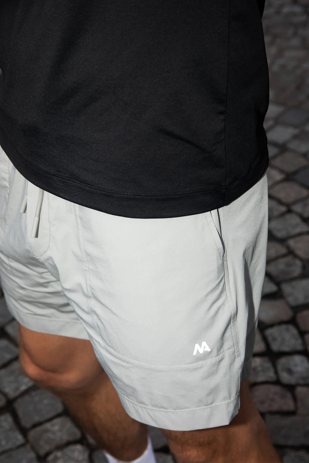 Soloumbrella Men's Grey Athletic Shorts