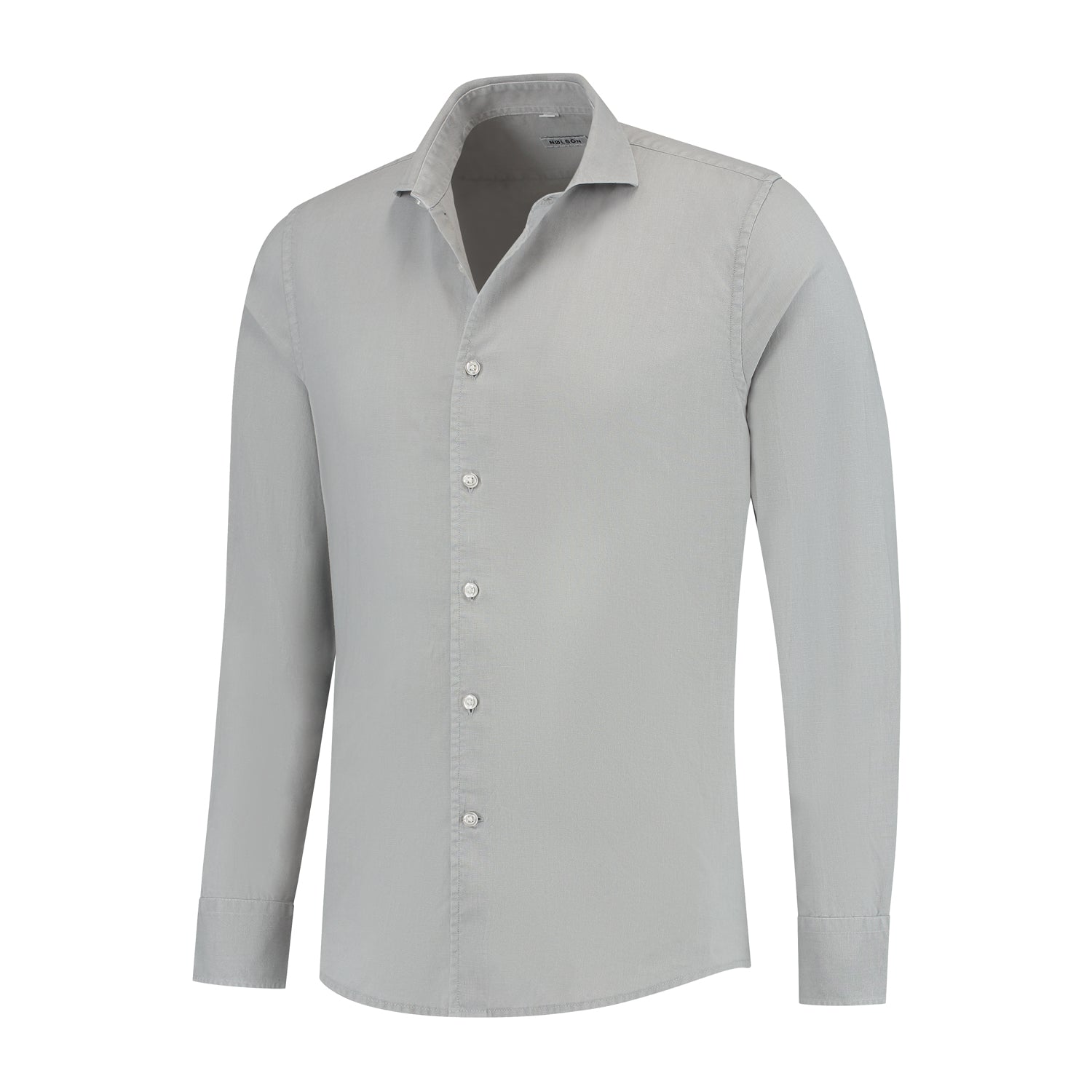 Soloumbrella Men's Light Sage Green Long Sleeve Button Down Shirt