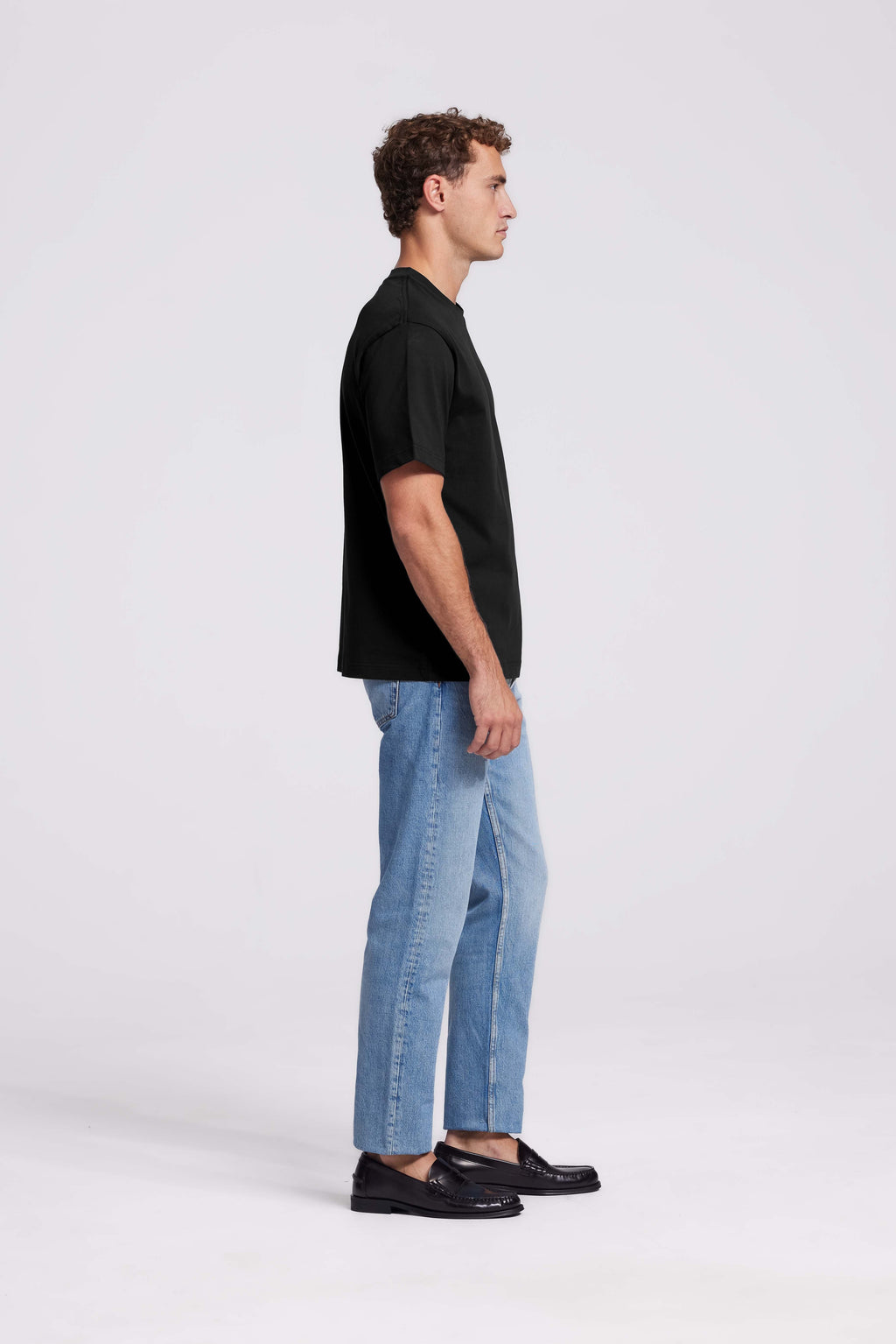 Soloumbrella Men's Black Crew Neck T-Shirt