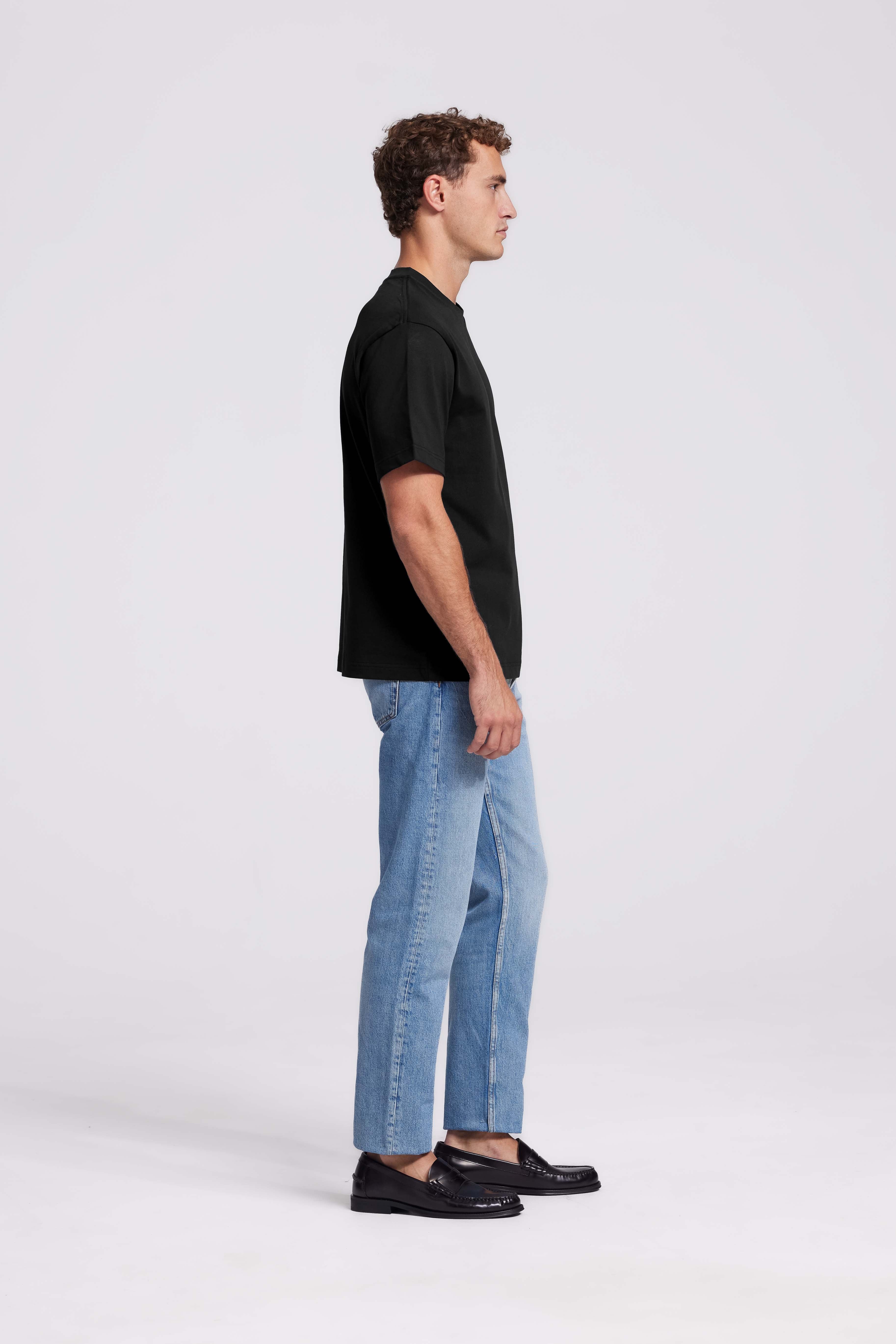 Soloumbrella Men's Black Crew Neck T-Shirt